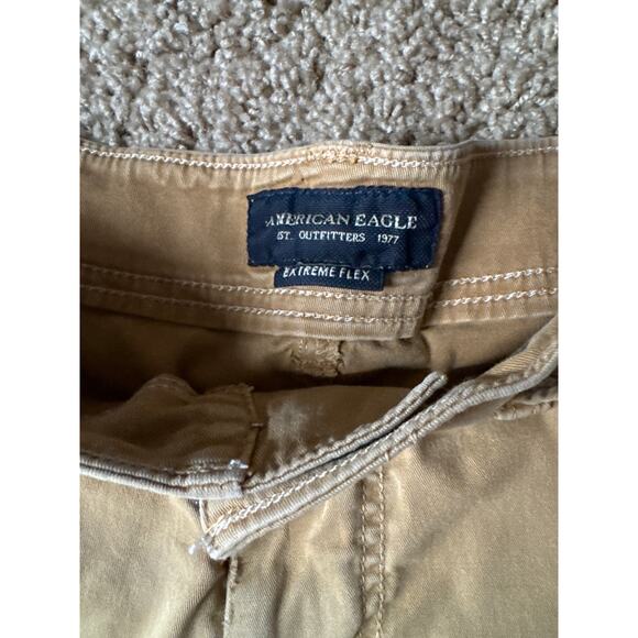American Eagle Heavyweight Camel Brown 33” Cargo Shorts - Picture 3 of 8